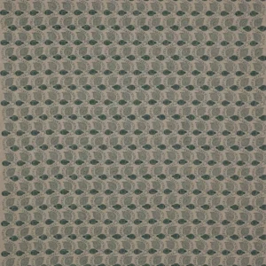 green botanical linen fabric from Colefax & Fowler