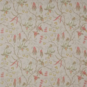 green botanical linen fabric from Colefax & Fowler