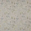 blue botanical linen fabric from Colefax & Fowler