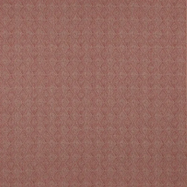 Marcel Fabric - Red by red geometric jacquard fabric from Colefax & Fowler