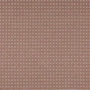 red geometric jacquard fabric from Colefax & Fowler