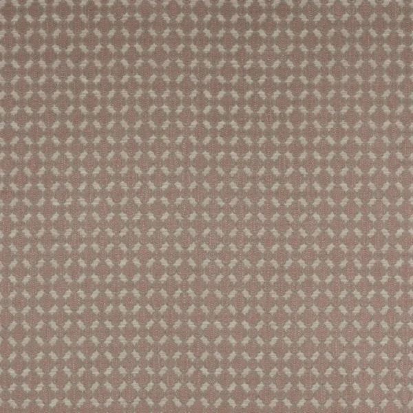 pink geometric jacquard fabric from Colefax & Fowler