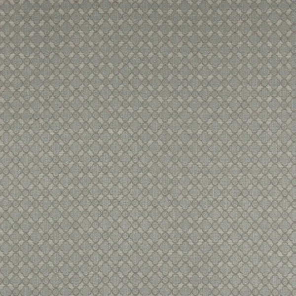 blue geometric jacquard fabric from Colefax & Fowler