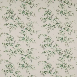 black-grey botanical linen fabric from Colefax & Fowler