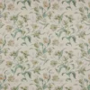 green botanical cotton fabric from Colefax & Fowler