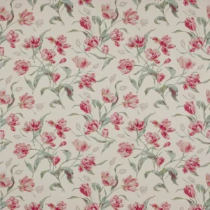 green botanical cotton fabric from Colefax & Fowler