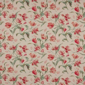 green botanical printed fabric from Colefax & Fowler