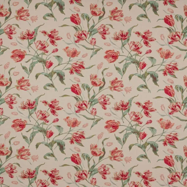 green botanical printed fabric from Colefax & Fowler