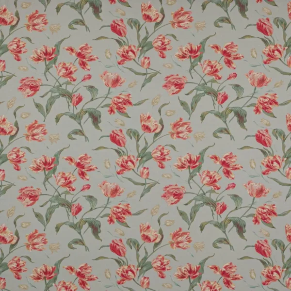 blue botanical printed fabric from Colefax & Fowler