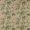 yellow botanical linen fabric from Colefax & Fowler