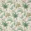 green botanical linen fabric from Colefax & Fowler