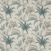 blue botanical linen fabric from Colefax & Fowler