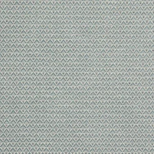 blue geometric jacquard fabric from Colefax & Fowler
