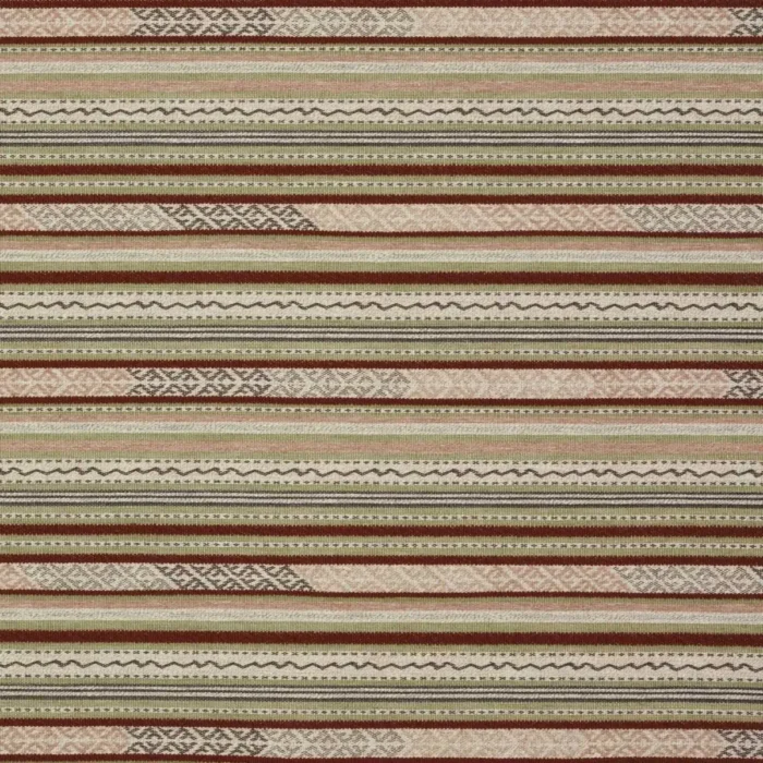 Genista Fabric - Red / Green swatch