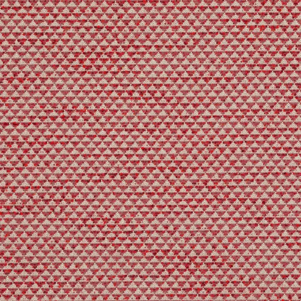 Newland Fabric - Red by red geometric jacquard fabric from Colefax & Fowler