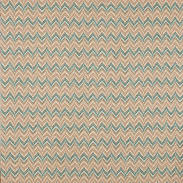 Chandler Fabric - Pink / Sand by green geometric jacquard fabric from Colefax & Fowler