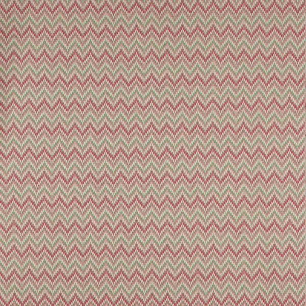 Chandler Fabric - Red / Green by red geometric jacquard fabric from Colefax & Fowler