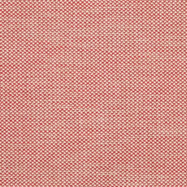 red geometric jacquard fabric from Colefax & Fowler