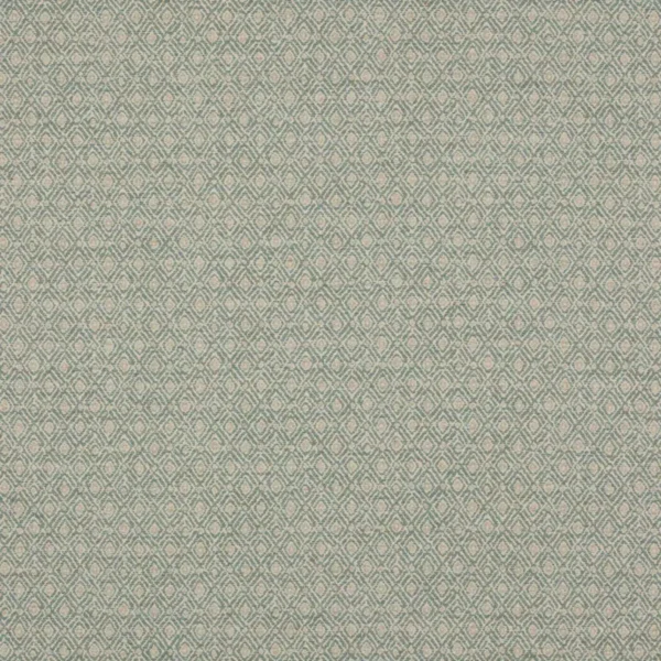 Sebastian Fabric - Old Blue by blue geometric jacquard fabric from Colefax & Fowler