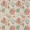 green botanical embroideried fabric from Colefax & Fowler