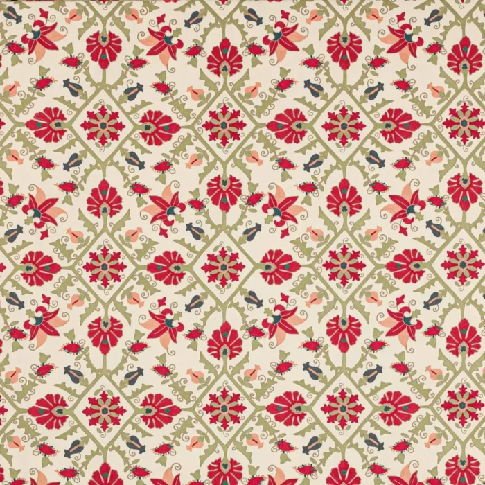 Pashley Fabric - Red / Green swatch