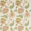 pink botanical embroideried fabric from Colefax & Fowler