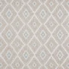 white geometric embroideried fabric from Colefax & Fowler