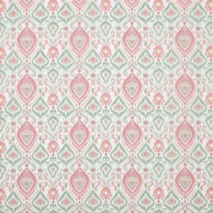 green traditional printed fabric from Colefax & Fowler
