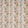 multicolour botanical embroideried fabric from Colefax & Fowler
