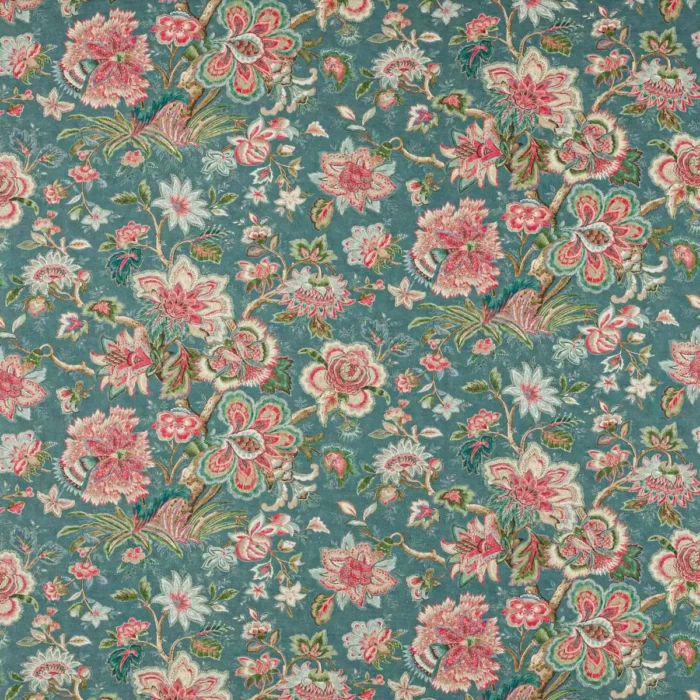 Flores Fabric - Navy swatch