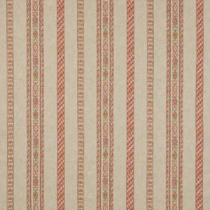 orange striped linen fabric from Colefax & Fowler