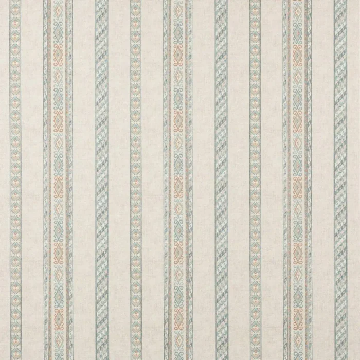 Tait Stripe Fabric - Old Blue swatch