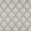 blue geometric linen fabric from Colefax & Fowler