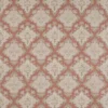 red geometric linen fabric from Colefax & Fowler