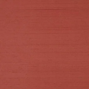 red plain silk-satin fabric from Colefax & Fowler