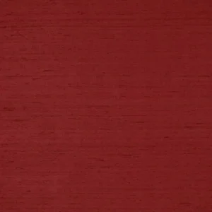 red plain silk-satin fabric from Colefax & Fowler