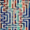 multicolour contemporary velvet-chenille fabric from Cristina Marrone