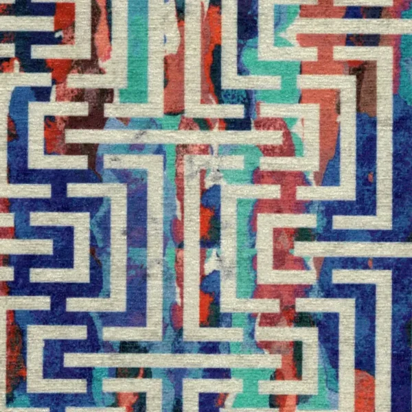 Accento Fabric - 3112 by multicolour contemporary velvet-chenille fabric from Cristina Marrone