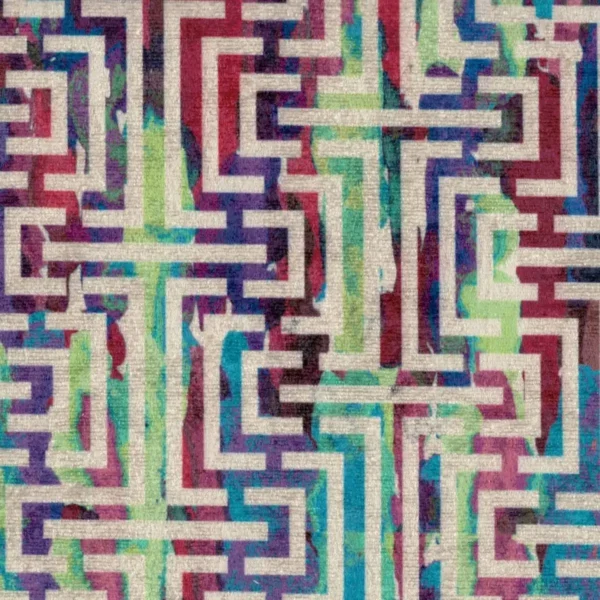 Accento Fabric - 3113 by multicolour contemporary velvet-chenille fabric from Cristina Marrone