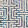 black-grey geometric velvet-chenille fabric from Cristina Marrone