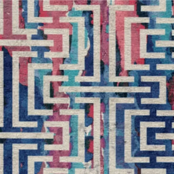 Accento Fabric - 3115 by blue contemporary velvet-chenille fabric from Cristina Marrone
