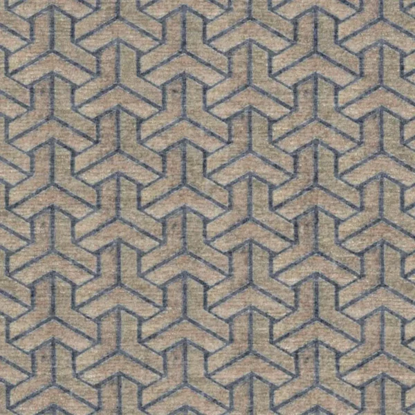 Accento Fabric - 3117 by white geometric velvet-chenille fabric from Cristina Marrone
