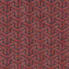 red geometric velvet-chenille fabric from Cristina Marrone