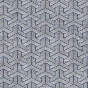 black-grey geometric velvet-chenille fabric from Cristina Marrone