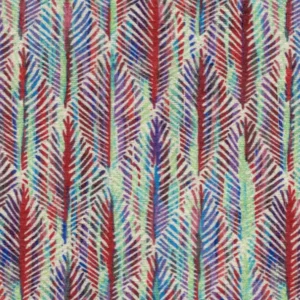 multicolour botanical velvet-chenille fabric from Cristina Marrone