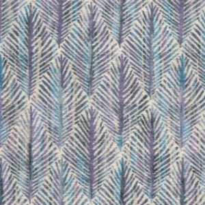 black-grey botanical velvet-chenille fabric from Cristina Marrone