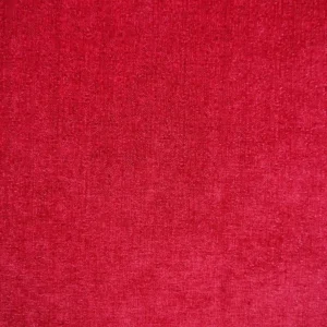 red plain velvet-chenille fabric from Cristina Marrone