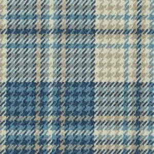 blue checked jacquard fabric from Cristina Marrone