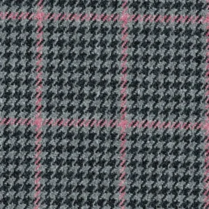 black-grey checked jacquard fabric from Cristina Marrone