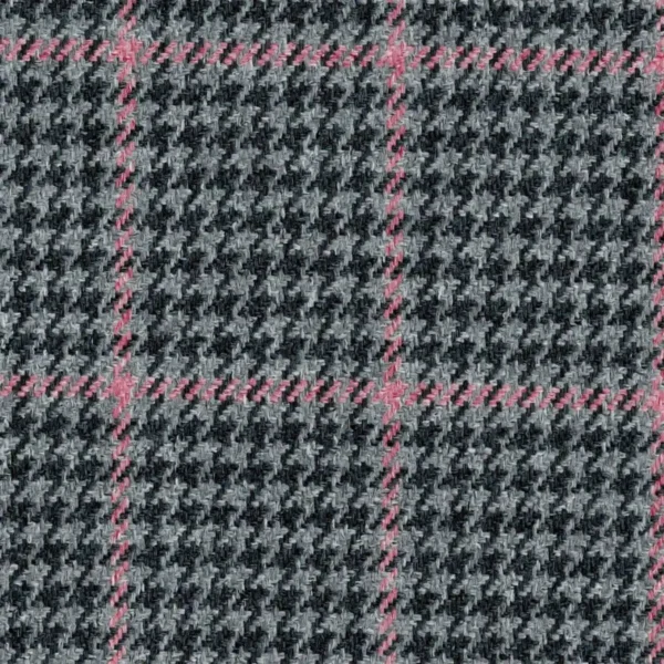Bologna Fabric - 3269 by black-grey checked jacquard fabric from Cristina Marrone